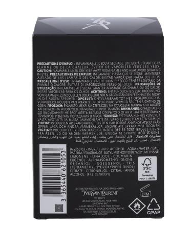 Yves Saint Laurent La Nuit De L'homme Le Parfum Eau de Parfum Spray for Men 3.3 Ounce 3.3 Fl Oz (Pack of 1) - Buy Online on GoSupps.com