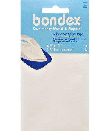 Wrights 230002030B White Iron-On Mending Fabric - 6.5 x 14 | Easy DIY Fabric Repair Solution - Buy Online on GoSupps.com