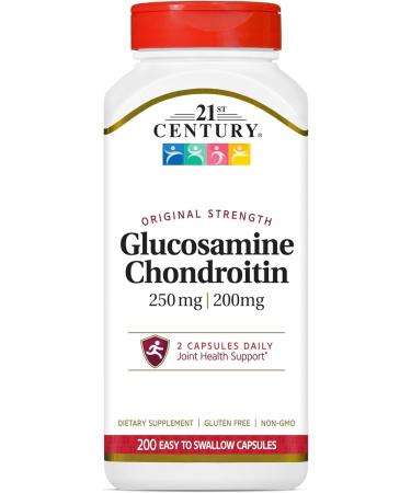 21st Century Glucosamine 250 mg Chondroitin 200 mg Capsules - 200 ct Pack of 3