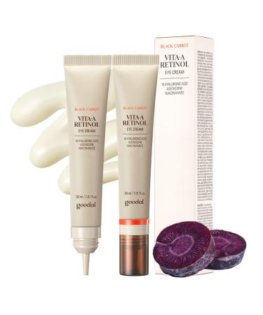 GOODAL Black Carrot Vita-A Retinol Eye Cream Daily Cream for Under Eye Smoothing Skin Care K-Beauty Korean Skincare