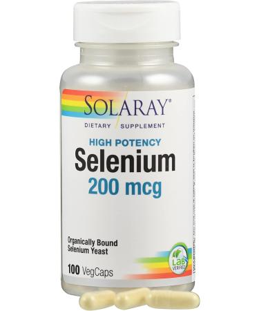Solaray Selenium 200mcg High Potency - 100 Count - Buy Online on GoSupps.com