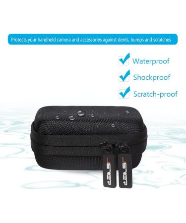 JSVER Hard Shell Carrying Case for GoPro Hero 10/11/9/8/7/6/5/4/3, Osmo Action, AKASO EK7000 - Black - Buy Online on GoSupps.com