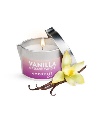 AMORELIE Care Romantic massage candle vanilla for couples (50ml) - Buy Online on GoSupps.com