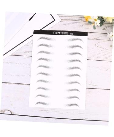 Housoutil 4 Sheets Eyebrow Makeup Eyes Brown Natural Simple Makeup Brow Sticker Brow Tatoo Disposable 6d Patch - Buy Online on GoSupps.com