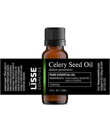 Premium Quality Celery Seed Essential Oil (0.5 Fl Oz) - Batch Tested & Third-Party Verified for Trustworthy Results - Buy Online on GoSupps.com