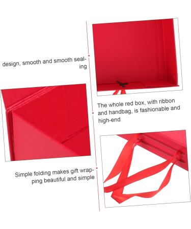 Healvian Box Ribbon Case Presents Exquisite Packing Case Paper Clamshell Chocolate - Buy Online on GoSupps.com