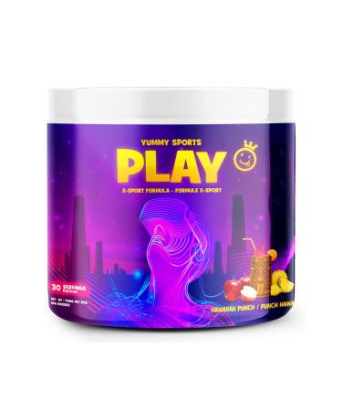 Yummy Sports Nootropic Brain Supplements for Memory and Focus - Brain Support Cognitive Enhancer Supplement - Enhance Mental Energy Concentration Focus Cognitive Functions - 210g 30 Servings - Hawaiian Punch.