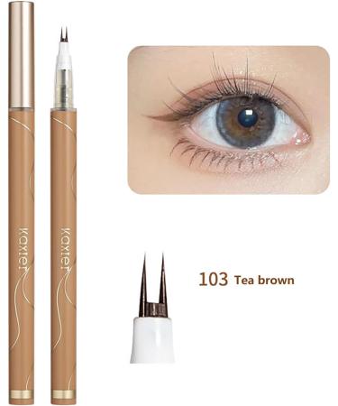 Double Tip Lower Eyelash Pencil Double Tip Waterproof Liquid Eyeliner Pen Super Slim Eye Liner Lower Lid Eyeliner Pencil Waterproof Anti-smudge Two-claw Bottom Lashes Pencil (103) - Buy Online on GoSupps.com