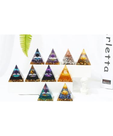 Shop Xiannvxi 2.4 Gemstone Pyramid Crystals - Amethyst & Green Aventurine for Meditation | Natural Spiritual Gifts for Men & Women - Buy Online on GoSupps.com