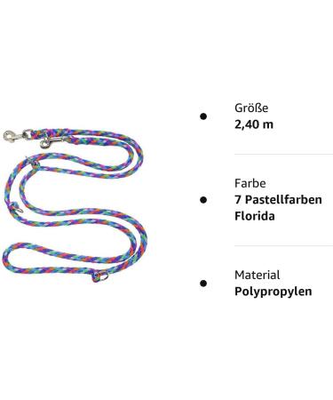 Dogeline Double Leash for Medium Dogs - 2.40m Practice Line (Up to 45kg) - 39 Colors Available - Stable & Stylish - Perfect for Dog Training in Florida - Buy Online on GoSupps.com