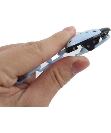 Greattangle Silicone Baby Pacifier & Bite Ring | Quality Toddler Feeding Nipple with Anti-Drop Chain - Blue - Buy Online on GoSupps.com