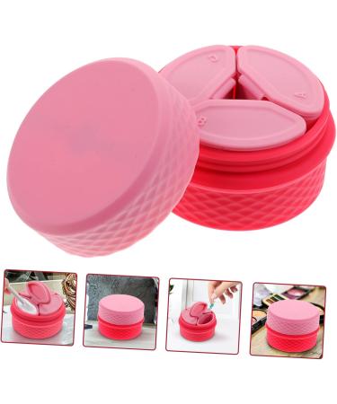 FRCOLOR 2 Sets Cream box cosmetic jar with spoon travel empty cream jar refillable cream jars empty makeup pot travel container for cream salve jar Silica gel Storage Box vacation make up - Buy Online on GoSupps.com
