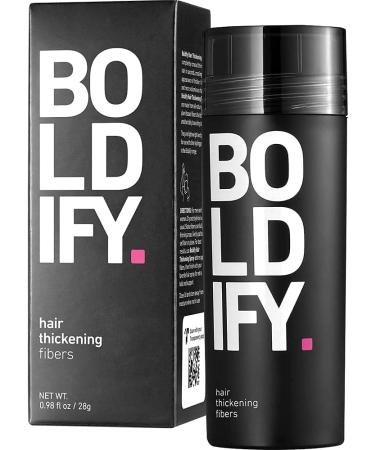 BOLDIFY Hair Fibers for Thinning Hair (DARK BROWN) Undetectable & Natural - 28g Bottle - Hair Powder - Completely Conceals Hair Loss in 15 Sec - Hair Thickener & Topper for Fine Hair for Women & Men 0.98 Ounce (Pack of 1)
