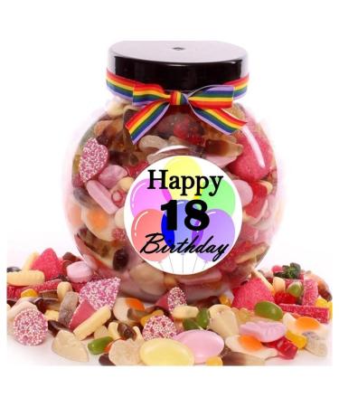 18th Birthday Personalised Sweet Jar - 1800g