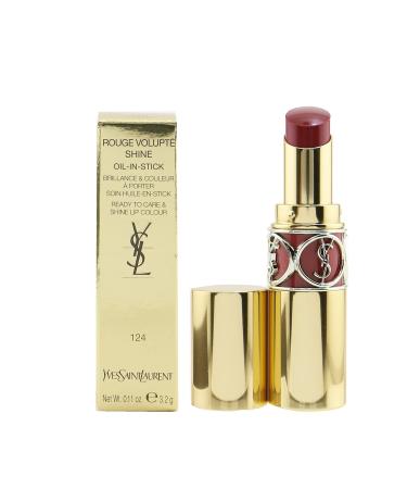 Yves Saint Laurent Rouge Volupte Shine Oil-In-Stick No.124 Rose Loulou - Luxury Lipstick 3.2g | Buy Internationally - Buy Online on GoSupps.com
