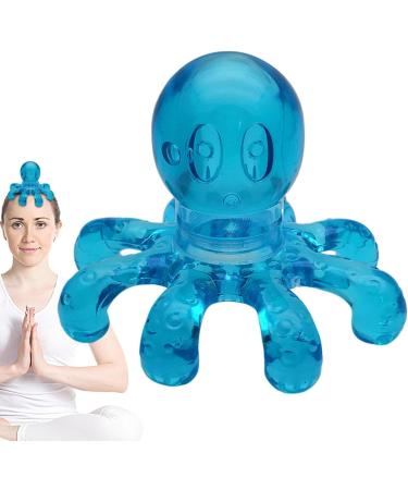 Portable Octopus Head Massager | Scalp Relaxation & Stress Relief | Handheld Hair Care Device in Blue - Buy Online on GoSupps.com