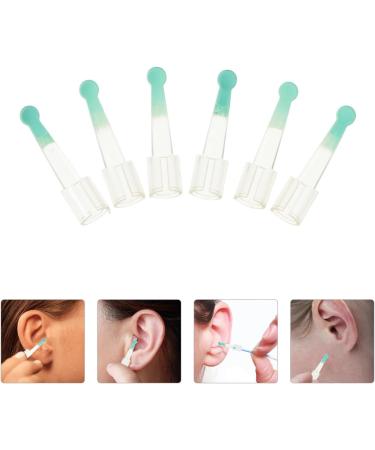 GANAZONO 6 Pcs Silicone Ear Scoop Replacement Heads Transparent Reusable Ear Wax Removal Tips Fit for Adults - Buy Online on GoSupps.com