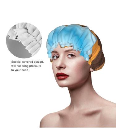 Sahara Desert Sand Dunes Printed Shower Cap - Waterproof, Fits All Head Sizes and Hair Textures for Women - Buy Online on GoSupps.com