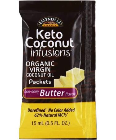 Now Foods Ellyndale Naturals Keto Coconut Infusions - Non-Dairy Butter Flavor, 3 Pack (0.5 fl oz Each) - Buy Online on GoSupps.com