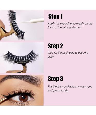 Clear Eyelash Glue - Super Strong Hold Latex Free Waterproof & Long Lasting Adhesive for False Lashes | 8ml All Day Wear - Perfect for Sensitive Eyes - Buy Online on GoSupps.com
