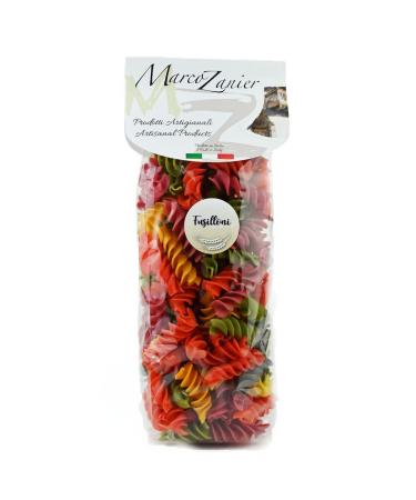 Colorful Pasta Fusilloni 500 g Colored twisted pasta large fusilli Marco Zanier