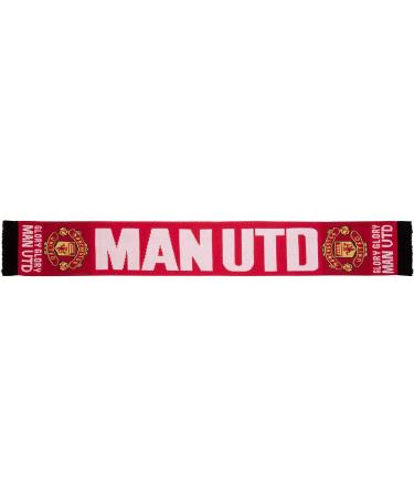 Manchester United 'Glory Glory' Scarf - Official Club Licensed - Red - One Size - Buy Online on GoSupps.com