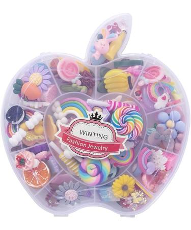 Winting 100pcs Slime Charms & Containers - Mixed Candy Cake Sweets Resin Cabochons for DIY Crafts & Jewelry Making - Buy Online on GoSupps.com