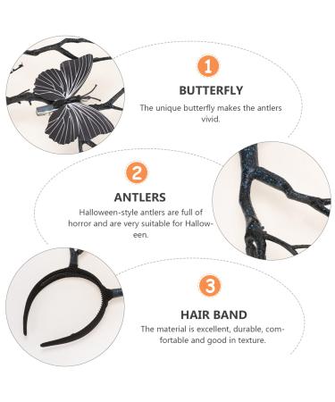 SOLUSTRE Halloween Tree Branch Antler Headband for Women & Girls - Cosplay Costume Accessory & Party Decoration - Buy Online on GoSupps.com