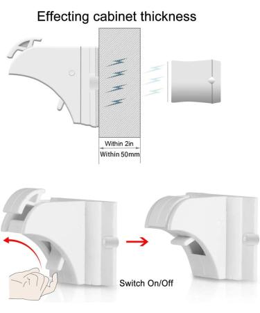 20 Pack Magnetic Cabinet Locks Baby Proofing by Vmaisi - Childproof Cupboard & Drawer Latches - Easy Adhesive Installation - Buy Online on GoSupps.com