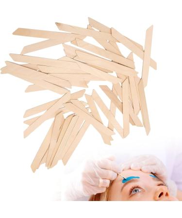 50PCS Wooden Waxing Applicator Sticks - Eyebrow & Face Hair Removal Spatulas - Buy Online on GoSupps.com