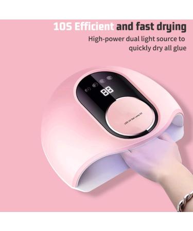 LED UV Nail Lamp for Gel Nails 130W High Power Nail Dryer with 4 Timers Nail Polish Dryer for Regular Polish Pedicure Home and Salon (Pink) - Buy Online on GoSupps.com