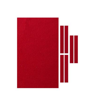 Osierr6 Professional 9 ft Pool Table Felt + 6 Felt Strips, Billiard Snooker Cloth Felt for 9 Foot Pool Table Cloth Accessories (Red)