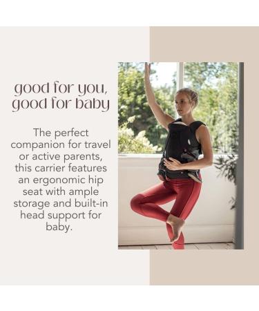 MiaMily Hipster Essential Baby Carrier | 3 Carry Positions | Built-in Storage | Adjustable Waist Belt | Black | For Babies and Toddlers (4m to 4y) - Buy Online on GoSupps.com