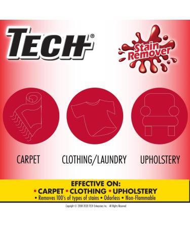TECH Stain Remover Spray - 24 oz for Carpet Clothes & Upholstery | Ultimate Fabric Cleaner - Buy Online on GoSupps.com