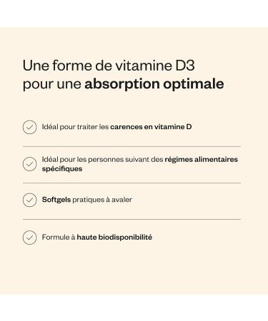 Vitamine D3 - Dosage Puissant & Forme Biodisponible - Soutient le Syst me Immunitaire les Os et le Coeur - Permet une Meilleure Assimilation du Calcium - Sans Gluten - Supersmart - Buy Online on GoSupps.com