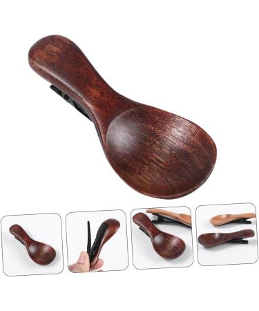 DRESSOOS Spoon Hairpin Alligator Hair Clip Spoon Hair Clip Wood Hair Clips Wood Barrettes for Women Fancy Barrettes for Women's Hair Clips for Hair Wooden Hair Clips Hair Clips for Styling - Buy Online on GoSupps.com