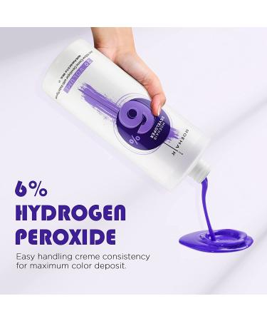 Buy Moehair Anti Yellow Hair Color Developer 20 Volume - 6% Hydrogen Peroxide with Violet Pigment | Professional Hair Coloring & Bleaching 32 Fl Oz - Buy Online on GoSupps.com