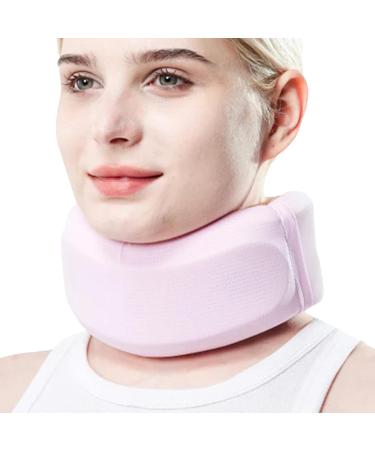 Cervical Neck Brace Adjustable Soft Neck Support Foam Brace - Soft Neck Support Brace for Sleeping Aligns & Stabilizes Vertebrae Ensures Stability for Women & Men Pink L - Buy Online on GoSupps.com