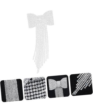 FOMIYES Bridal Tassel Hair Clip Wedding Rhinestone Bow Barrette Rhinestone Hair Bow Crystal Bowknot Clip Bridal Hair Bow Girl Hair Bows Bow for Hair Bridesmaid Luxurious Button Rhinestones - Buy Online on GoSupps.com