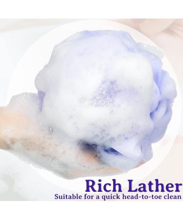 36 Pcs Bulk Shower Loofahs 40g - Soft Bath Sponge Pouf Scrubber for Men and Women - Buy Online on GoSupps.com
