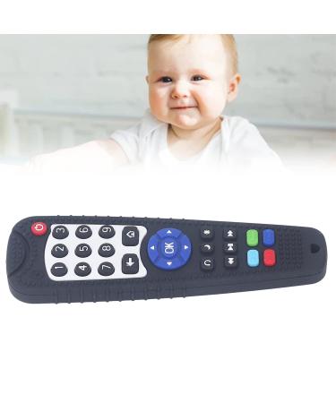 Remote Control Shaped Baby Teether - Soft Silicone, Soothes Teething Pain, Food Grade Toy for Toddlers in Black - Buy Online on GoSupps.com