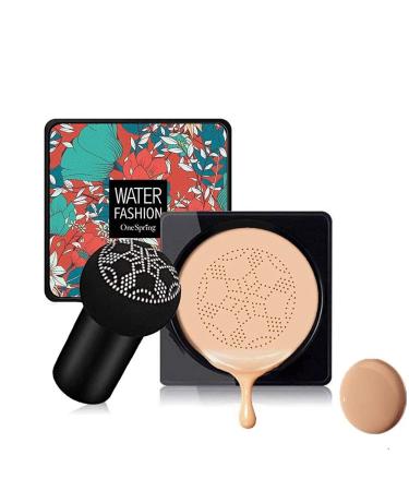 Natural Color Mushroom Head Air Cushion BB Cream Concealer Lasting Nude Makeup Moisturizing Brightening Pigment CC Liquid Foundation Even Skin Tone Makeup Base