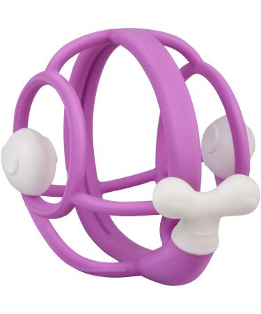 Mombella Snail Baby Rattle & Teething Toys for 6-12 Months  Soft Silicone Baby Teether 3-18 Months with Cilp  9 Months Old Infant Chew Toy  Shaker with Sound for Kids  Gifts for Newborn  Purple