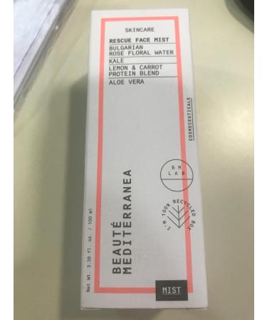 Beaute Mediterranea Face Mist 100ml - Hydrating Spray for Nourishing Hydration - All-Natural Ingredients - Kale and Rose Water components - Refreshing and Moisturizing Skincare - Buy Online on GoSupps.com