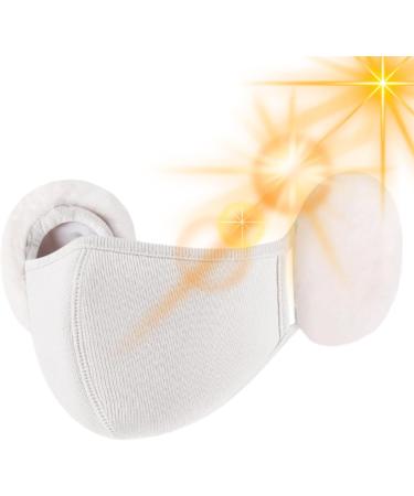 Dankek Cloud Shaped Facial & Ear Protection | Cute Rabbit Fur Winter Face Cover for Kids | Breathable Plush Design for Trips - Buy Online on GoSupps.com