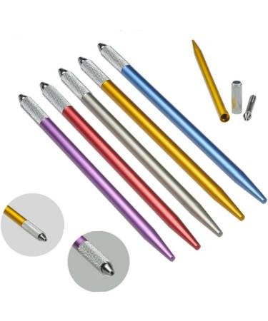 Beavorty Dimension 18 pcs Purple Red for + Makeup Pen Silver Blue Manual Microblading Eyebrow Permanent Lip Liner Marker - Buy Online on GoSupps.com