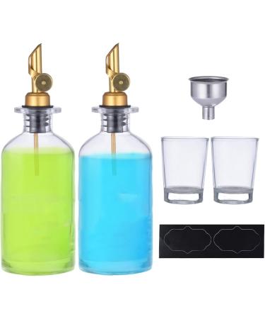 Starnoontek 350ml Glass Mund Water Dispenser - Refillable Leak-Proof Easy to Clean Multi-Functional Bottle for Olive Oil Kitchen & Bathroom Use - Buy Online on GoSupps.com