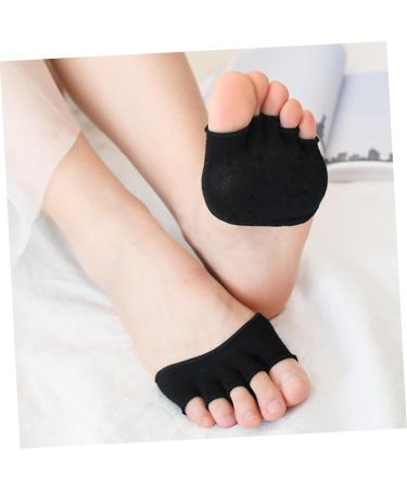 Men's Comfort Cushion Sandals - 4 Pairs | Open Toe Slipper Socks & Women's Cotton Half Socks - Buy Online on GoSupps.com