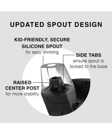 Contigo Aubrey Kids Water Bottle 14oz 2-Pack, Silicone Straw, Spill-Proof Lid, Dishwasher Safe - Whales & Dragon - Buy Online on GoSupps.com