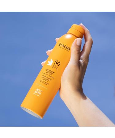 Laboratorios Bab - Wet Skin Transparent Photoprotector SPF 50 200 ml | Sun Protection 50+ | Sunscreen Bodysuit | Water Resistant | Fast Absorption for All Skin Types | Against - Buy Online on GoSupps.com